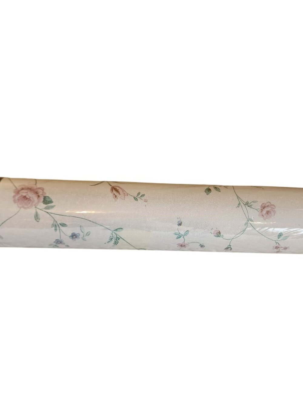 2 Vintage Vinyl Wallcoverings Prepasted Wallpaper 1980's floral